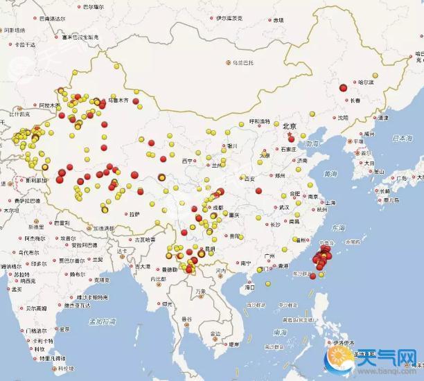 国庆期间全国地震情况总结：3级以上地震7次