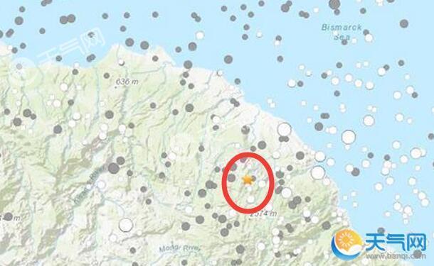 巴布亚新几内亚突发5.4级地震 震源深度达49.9公里