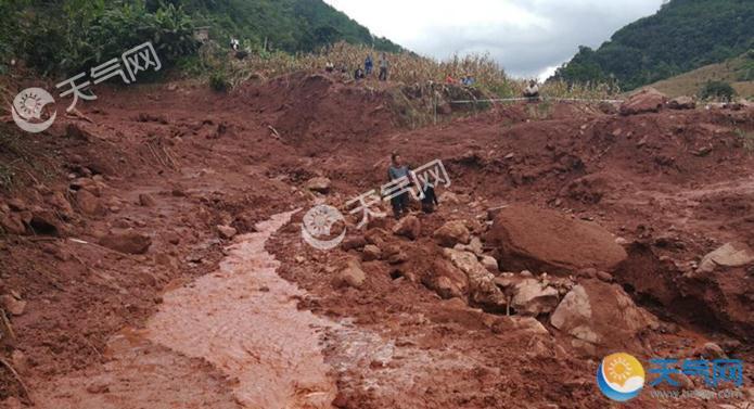 云南墨江山体滑坡冲垮房屋 1户遭埋1人死亡3人失联