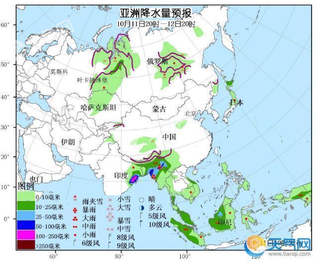 10月11日国外天气预报 飓风迈克尔致美国加拿大暴雨暴雪