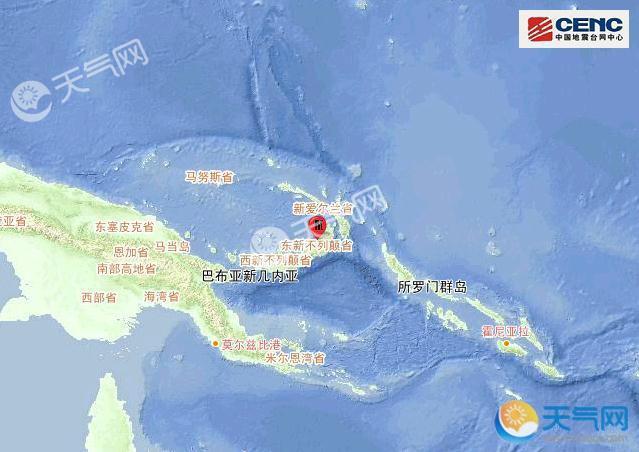 巴布亚新几内亚开启震动模式 2小时发生3次6级左右地震