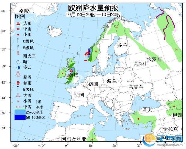 10月12日国外天气预报 亚洲南部西部北美中部南部遭飓风台风袭击