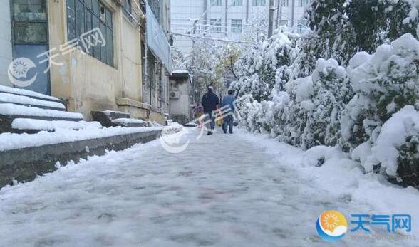新疆多地遭遇强降雪 多条高速管制航班延误
