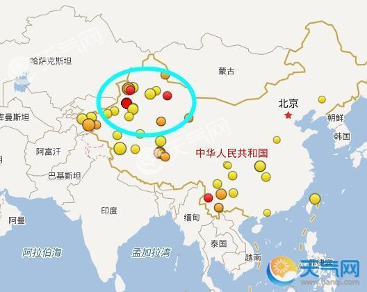 新疆阿克苏拜城县4.2级地震 新疆今天发生了3次地震