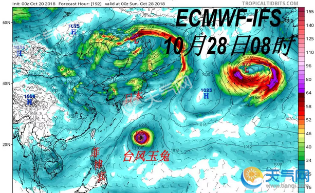 2018台风路径实时发布系统卫星云图 2018台风玉兔长什么样子