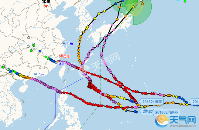 2018年26号超强台风路径图分析 超强台风似乎更偏爱日韩