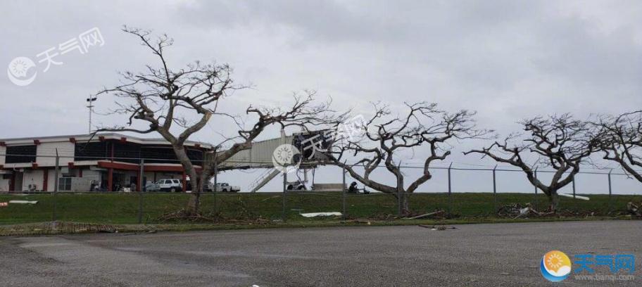 台风玉兔风速超高铁 塞班岛遭受毁灭性打击