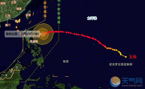 台风“玉兔”30日进入南海 深圳沿海有6-7级大风