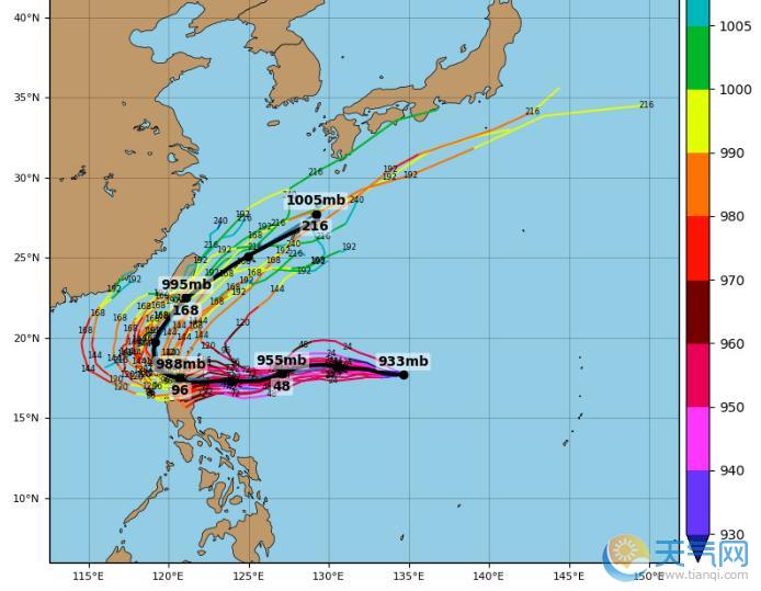 台风玉兔确定进入中国南海 或成老风王山竹第二