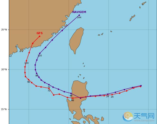 26号台风登陆中国概率加大 珠三角粤西成最可能登陆地