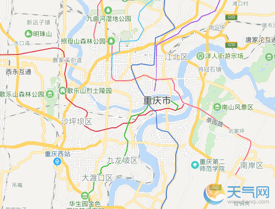 2019重庆地图全图高清版大图 重庆电子地图详细地址查询