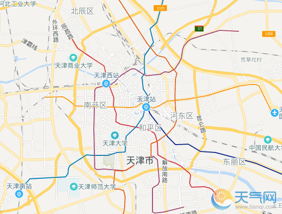 2019天津地图全图高清版大图 天津电子地图详细地址查询