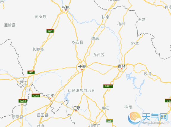 2019吉林地图全图高清版大图 吉林电子地图详细地址查询