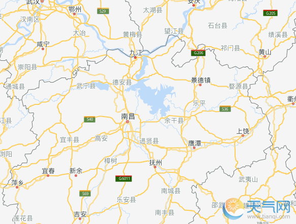 2019江西地图全图高清版大图 江西电子地图详细地址查询
