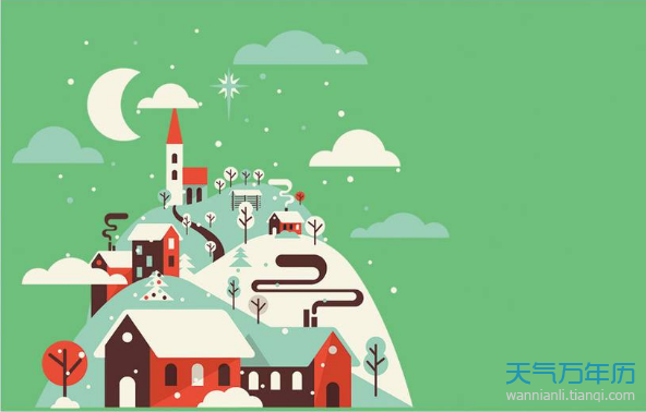 2018大雪节气手绘图片 2018年大雪节气创意卡通图片