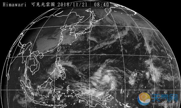2018年11月21日28号台风卫星云图滚动播放（实时更新）