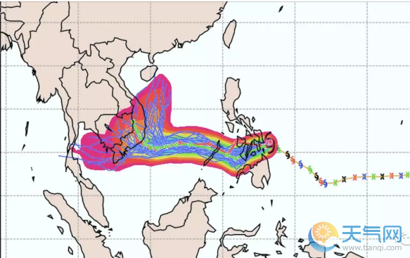 2018台风天兔路径实时发布系统 29号台风已经进入南海今天将生成