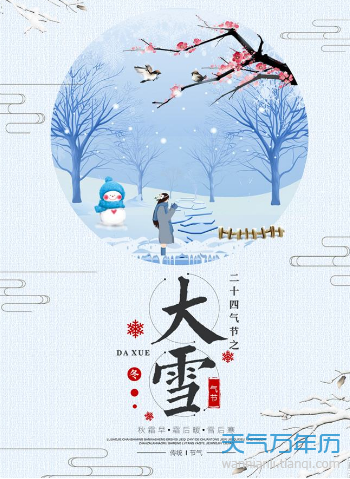 2018大雪节气的海报素材 2018年大雪节气精品海报展览