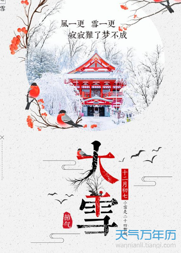 2018大雪节气的海报素材 2018年大雪节气精品海报展览