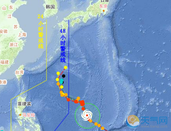 2018年第28号台风路径趋势 “万宜”又要拐了