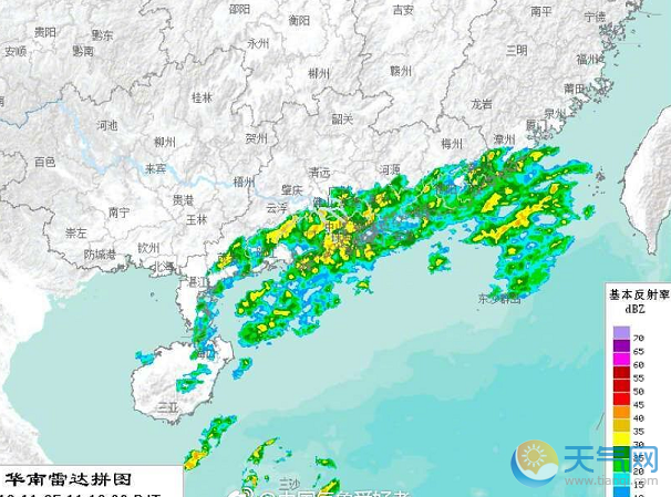 25日下午台风天兔登陆越南 受台风影响华南阴雨不断