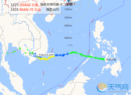 2018台风万宜登陆时间地点 28号台风第二轮转弯开始