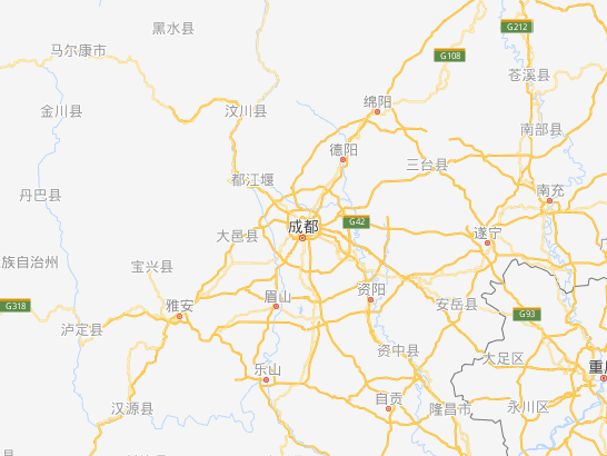 2019四川地图全图高清版大图 四川电子地图详细地址查询图片