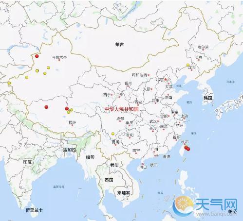 上周地震总结：中国发生3级以上地震18次