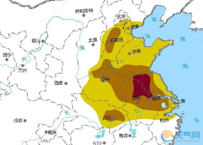 江苏超长雾霾来袭南京污染最重 大楼隐身发红色预警