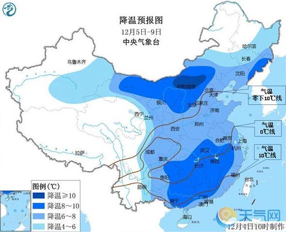 全国大部迎气温新低 苏皖鄂大雪局地暴雪