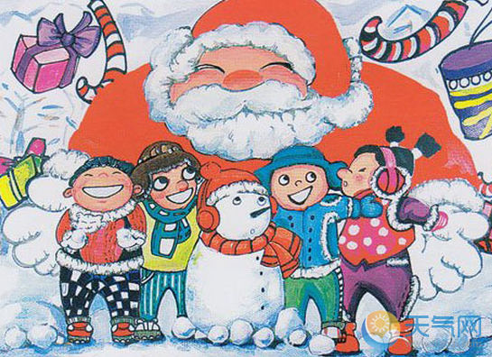 儿童画圣诞节图片大全 2018圣诞节可爱的卡通图画选集
