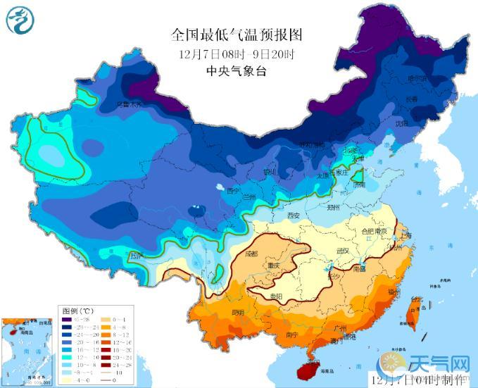 寒潮蓝色预警持续发布：福建广东广西也要降温10℃