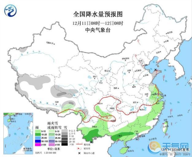 南方阴雨减少江淮黄淮降雪结束 冷空气13日走人开始回暖