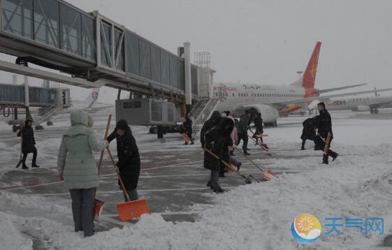 山东持续大范围降雪 青岛烟台航班大面积延误