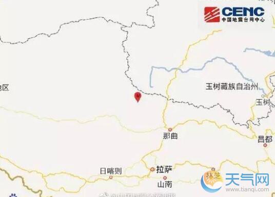 西藏芒康县连续4次地震 目前无人员伤亡