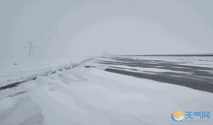 青海玛多县积雪深达7厘米 发道路结冰黄色预警
