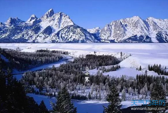 2019小寒节气风景简笔画 2019小寒节气冰天雪的美景