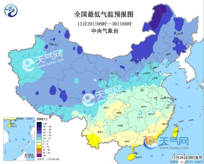 全国冻哭预警地图上线 80%地区将创气温新低