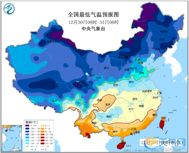 浙江元旦天气预报 今明两天浙江大部都是雨雪天气