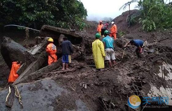 菲律宾多地山体滑坡和洪涝 已造成50人死亡