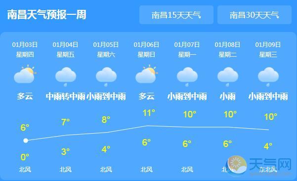 明起新冷空气造访江西 局地气温降至3℃