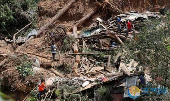 菲律宾山体滑坡死亡人数增至85人 另有20人失踪