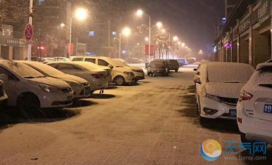 今日青岛迎2019年第一场雪 市内高速暂时封闭