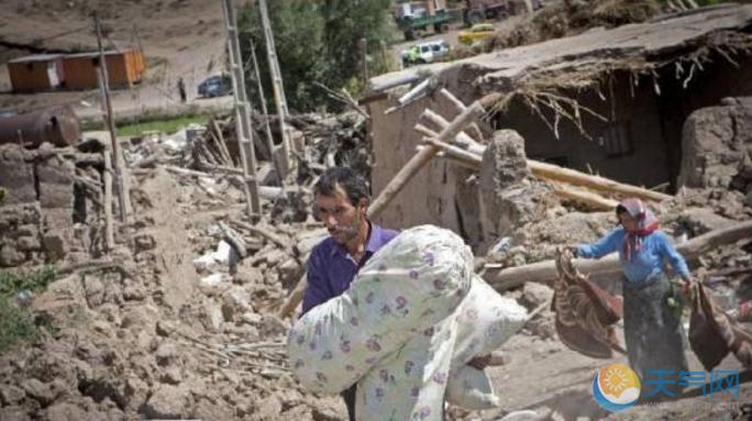 伊朗西部5.9级地震怎么回事 75人伤震区房屋受损
