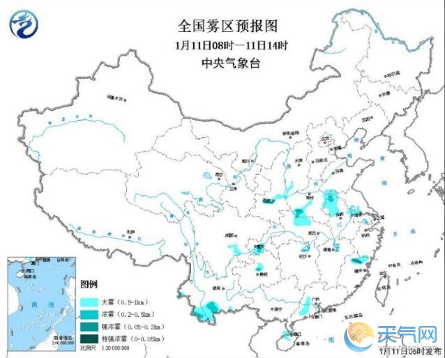 长江中下游雨水周末短暂停歇 全国大部升温黄淮华北雾霾