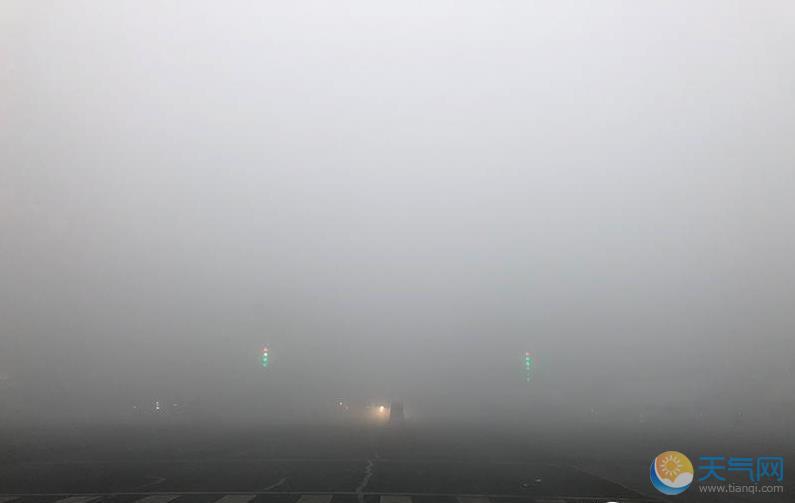 大雾黄色预警：安徽江苏等省区市现能见度不足50米浓雾