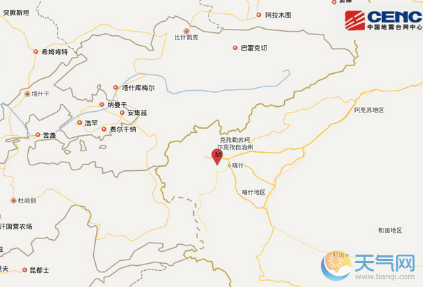 新疆地震最新消息 昨共发生4次地震喀什地区3次