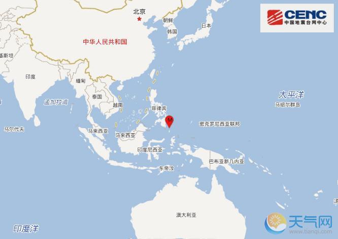 棉兰老岛地震最新消息 凌晨突发5.7级地震