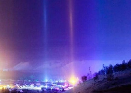 新疆寒夜光柱是怎么回事 寒夜光柱是什么
