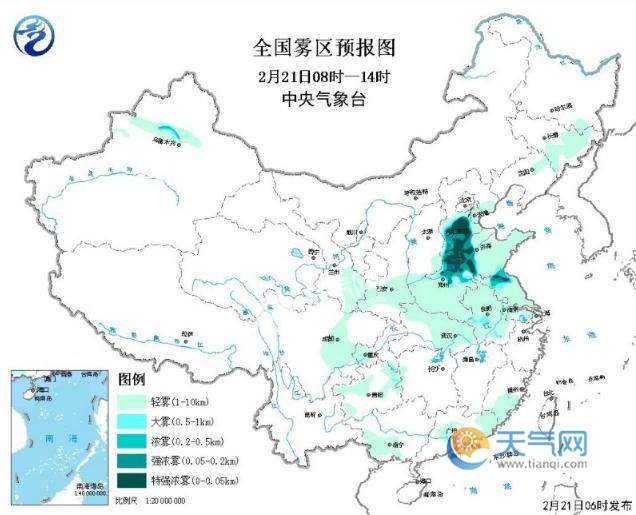 黄淮华北汾渭平原再遭雾霾袭击 华南江南中到大雨